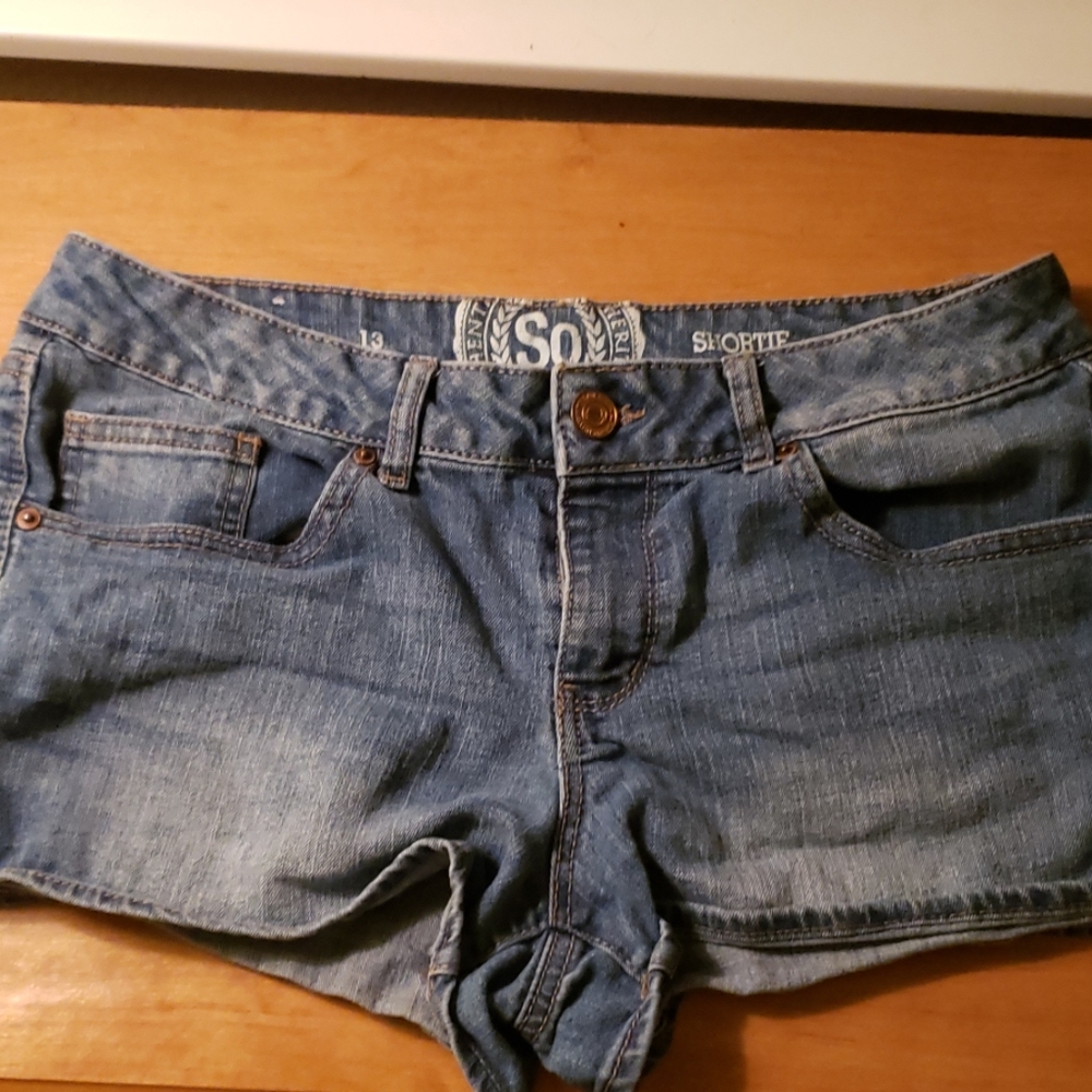 SO jean short shorts